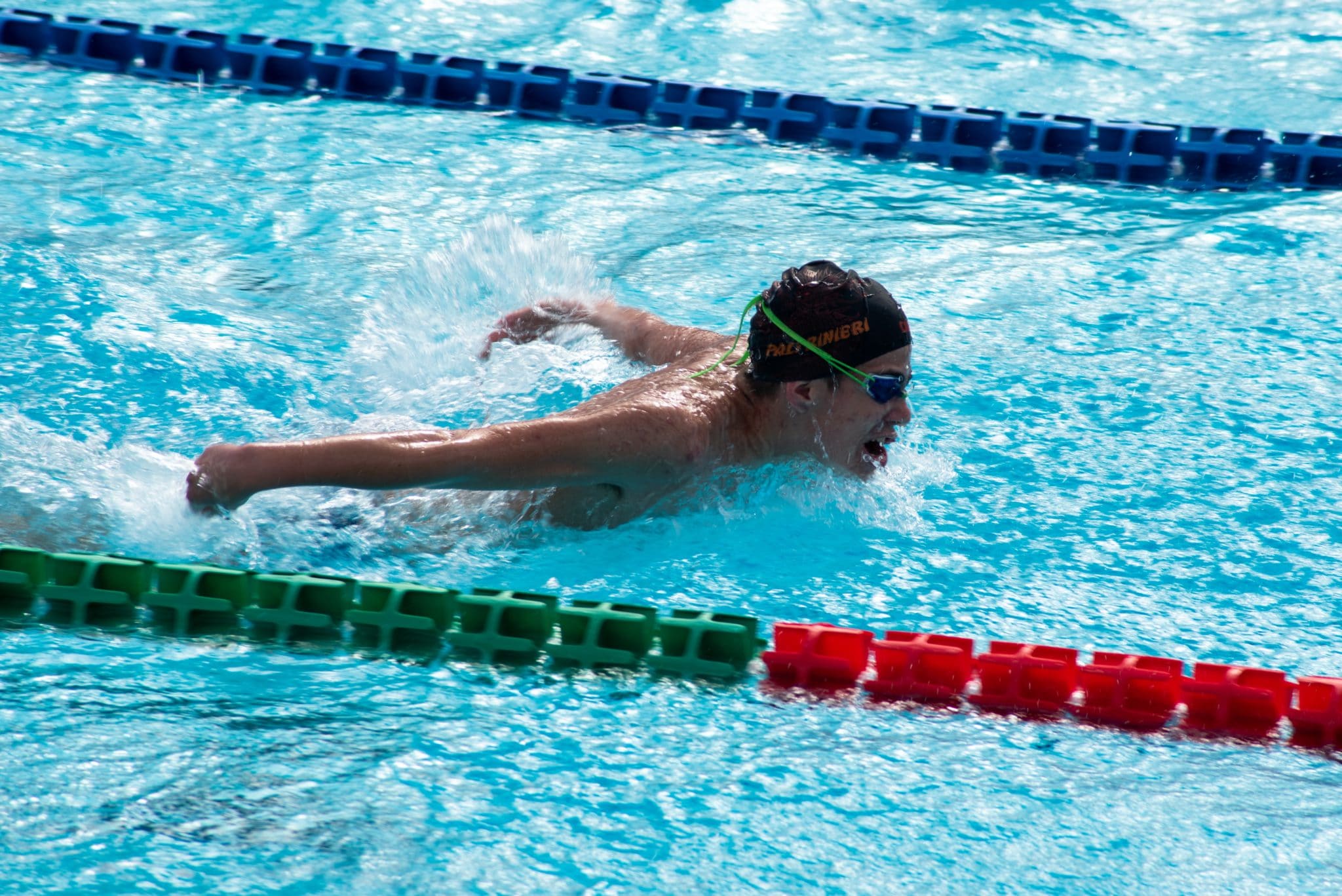 Swimmer doing the butterfly